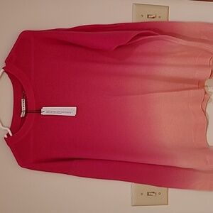 New with tags Alice and Olivia, pink ombre cashmere sweater